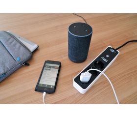 Base de tomas múltiples inteligente Ecolor compatible con brennenstuhl®Connect WiFi