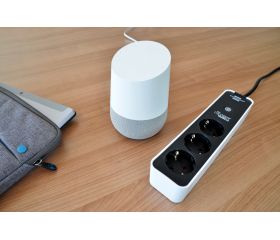 Base de tomas múltiples inteligente Ecolor compatible con brennenstuhl®Connect WiFi