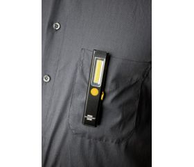 Linterna de trabajo LED con clip y batería recargable PL 200 (200 lm)
