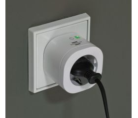 Enchufe inteligente brennenstuhl® Connect WiFi WA 3000 XS01 blanco IP20