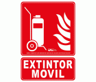 Señal carro extintor PVC