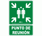 Señal punto de reunión PVC