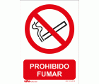 Señal prohibido fumar PVC Glasspack