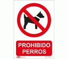 Señal prohibido perros PVC Glasspack