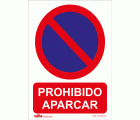 Señal prohibido aparcar PVC Glasspack 300 x 400 mm