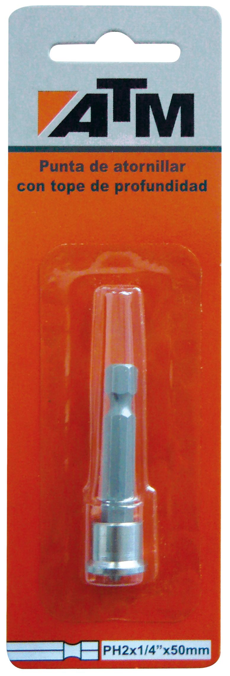 Puntas de atornillar con tope de profundidad en blister individual