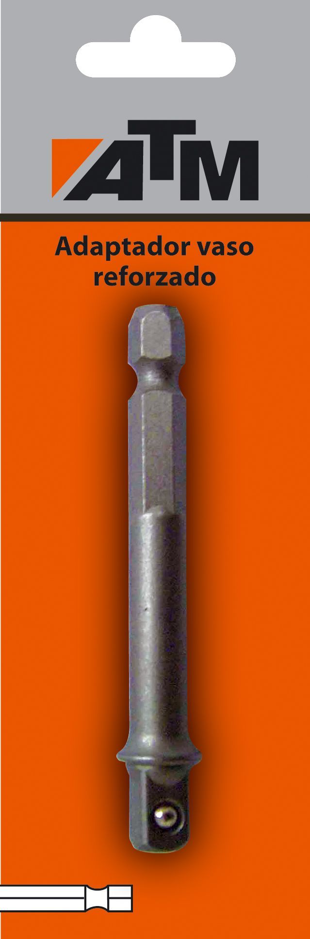 Adaptador vaso reforzado en blister (1/2" x 65 mm)