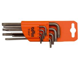 Juego de 8 llaves acodadas largas Torx (T9-T40)