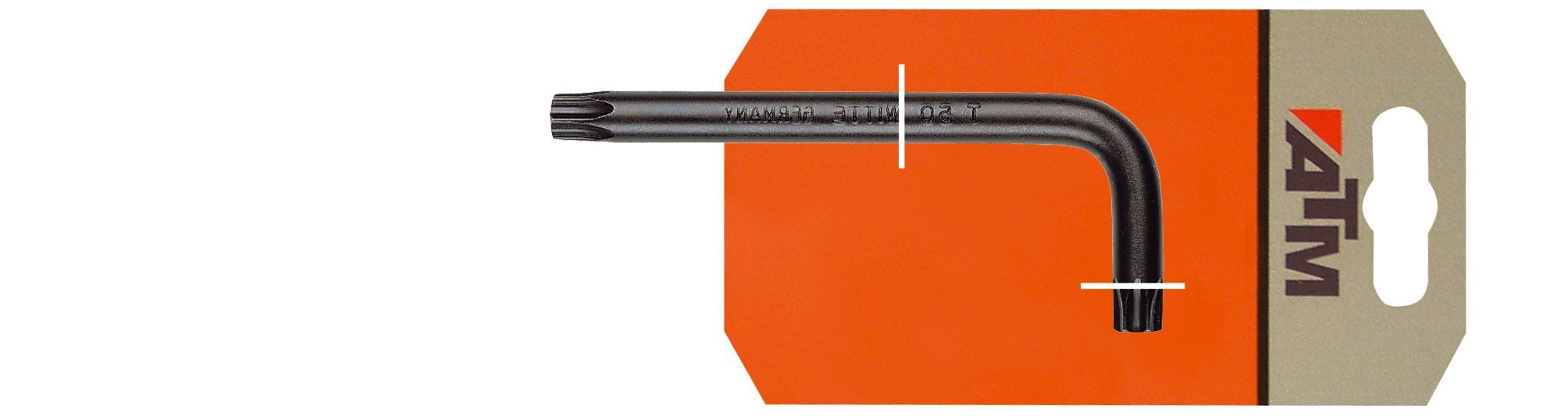 Llave Torx Allen larga en blister T20 x 87 mm