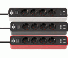 Base de tomas múltiples Ecolor con diseño compacto y puertos USB