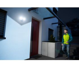 Foco LED doble de pared WF con protección IP54, control con app via WIFI y con detector de movimiento