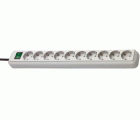 Base de tomas múltiples Eco-Line gris claro con interruptor