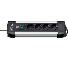 Base múltiple Premium-Alu-Line (4 tomas)