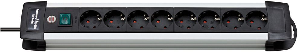 Base múltiple Premium-Alu-Line (8 tomas)