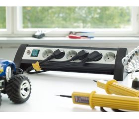 Base de tomas múltiples Premium-Office-Line para sobremesa