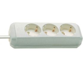 Base múltiple Eco-Line blanca (3 tomas y 1.5 m)