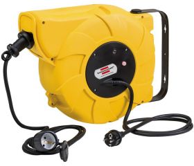 Enrollacables de carrete automático IP44 H07RN-F 3G1,5 para la industria y construcción