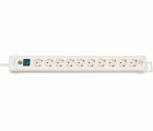 Base de tomas múltiples Premium-Line blanca con varias posibilidad de instalación y fijación