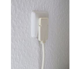 Base de tomas múltiples Comfort-Line Plus blanca con clavija plana