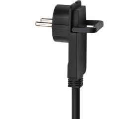 Base de tomas múltiples Comfort-Line Plus negra con clavija plana