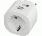 Enchufe inteligente brennenstuhl® Connect WiFi WA 3000 XS01 blanco IP20