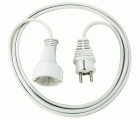 Alargador eléctrico IP20 H05VV-F3G1,5 de 2 m (Blanco)