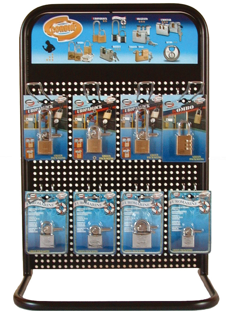 Expositor de sobremesa para candados vacío