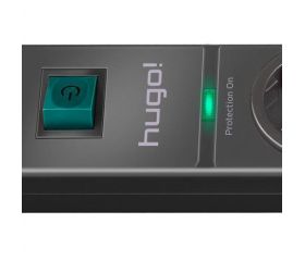 Base de tomas múltiples con protección contra subidas de tensión antracita hugo!