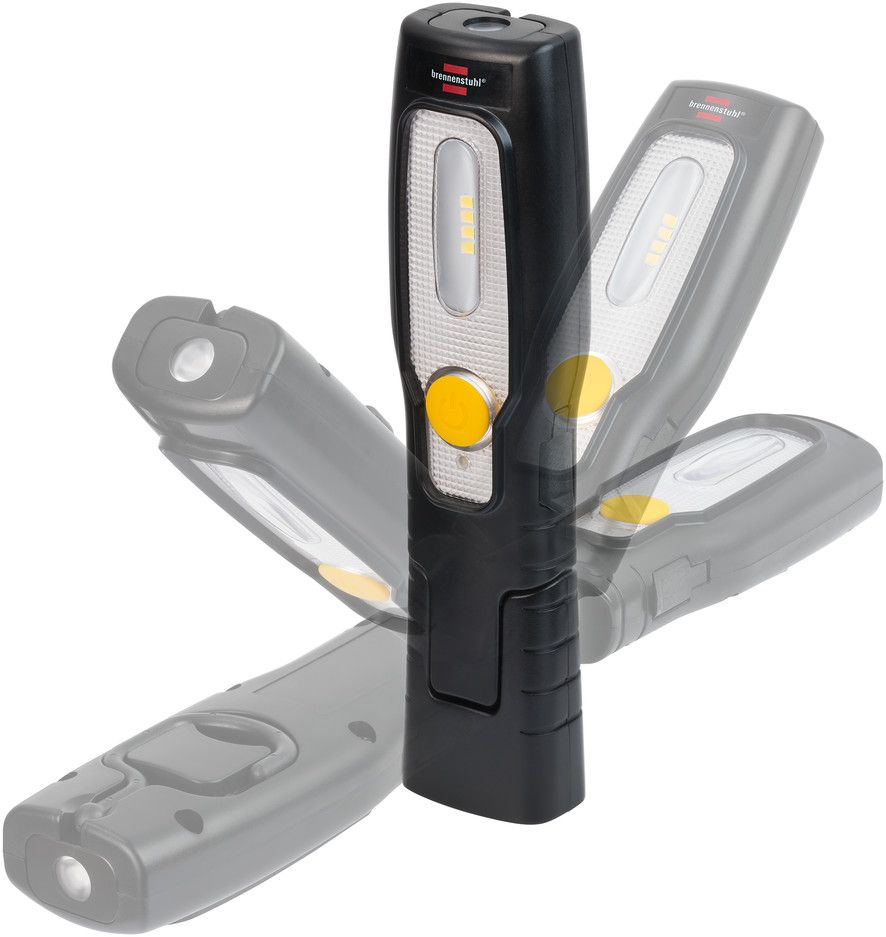 Brennenstuhl HL 2 DA 61 M3H2: Lanterna LED Ricaricabile, Maneggevole Con Magneti E Gancio