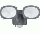 Foco LED de pared doble a batería LUFOS con detector de movimiento y protección IP44