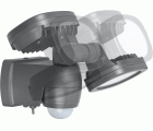 Foco LED de pared doble a batería LUFOS con detector de movimiento y protección IP44