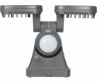 Foco LED de pared doble a batería LUFOS con detector de movimiento y protección IP44