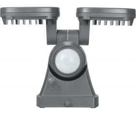 Foco LED de pared doble a batería LUFOS con detector de movimiento y protección IP44