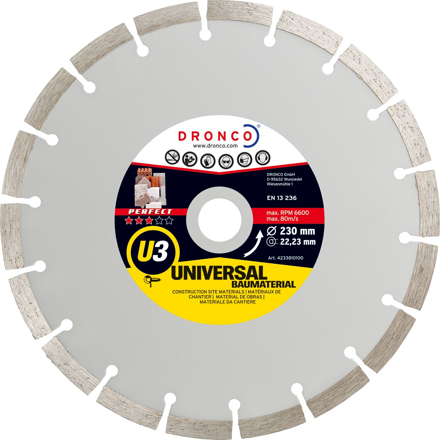 Disco de diamante Perfect U3 Universal obra (Antes ST) Ø 115 mm