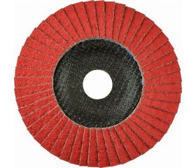 Disco de láminas abrasivo cerámico CERA PLUS (G-AK) de 125 mm grano 60 y base abombada