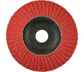 Disco de láminas abrasivo cerámico CERA PLUS (G-AK) de 125 mm grano 40 y base abombada