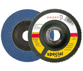 Disco de láminas abrasivas Zirconio (base abombada) G-AZ, 180 mm, grano 60