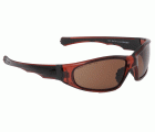 Gafas de seguridad polarizadas marrones con montura marrón EAGLE