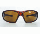 Gafas de seguridad polarizadas marrones con montura marrón EAGLE