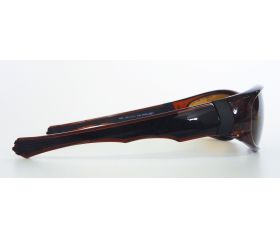 EAGLE Gafas de seguridad polarizadas marrones con montura marrón