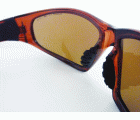 Gafas de seguridad polarizadas marrones con montura marrón EAGLE