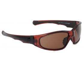 Gafas de seguridad polarizadas marrones con montura marrón EAGLE