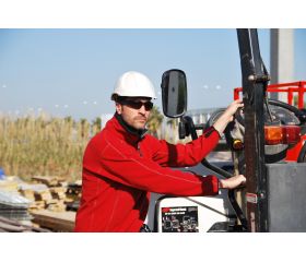 EAGLE Gafas de seguridad polarizadas marrones con montura marrón