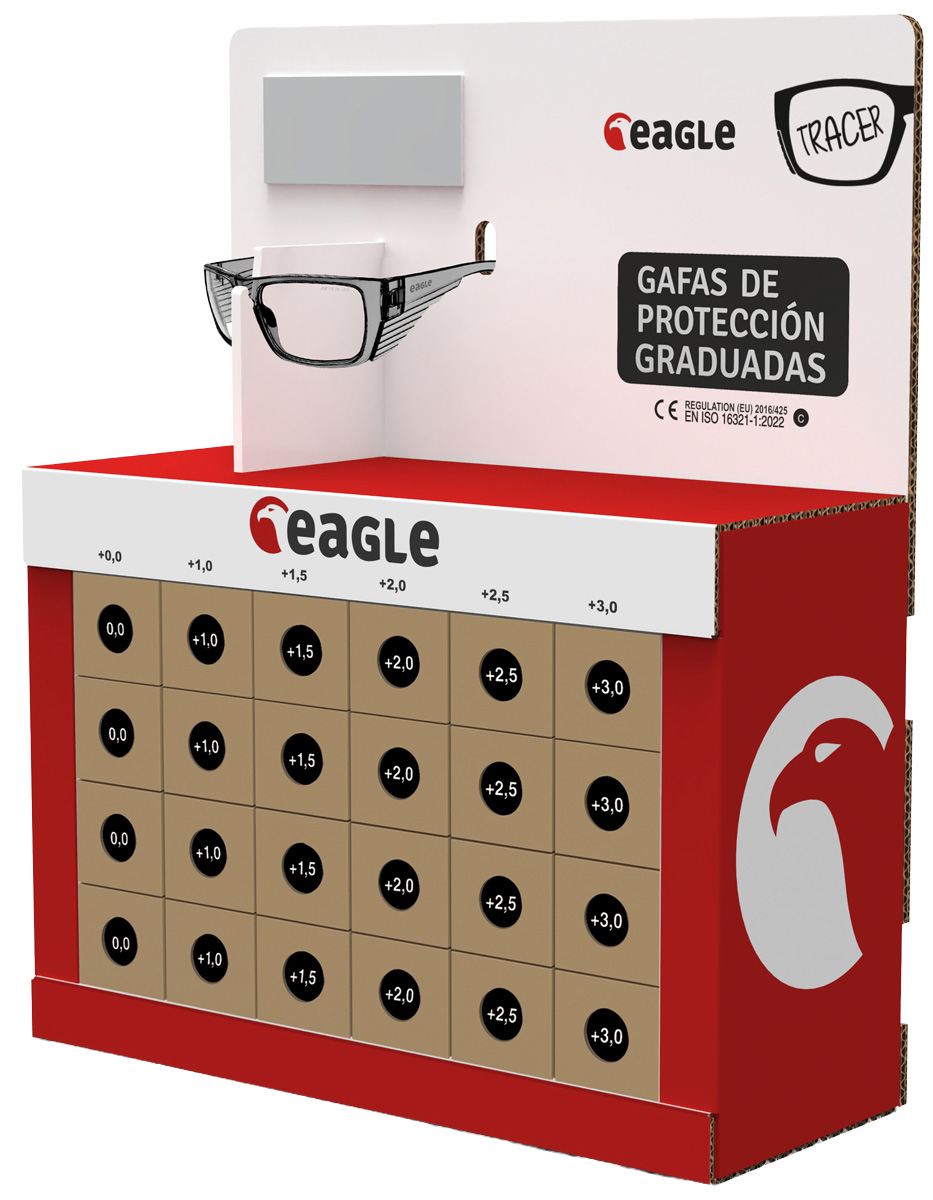 Expositor de sobremesa para gafas Tracer (24 gafas)