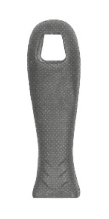 Mango de lima de plástico negro pequeño con agujero de 4,5 mm