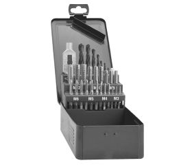 Juego machos de roscar manuales Serie 520/08 de 29 piezas