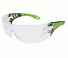 Gafas de seguridad transparentes con patillas verdes EVO