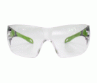 Gafas de seguridad transparentes con patillas verdes EVO