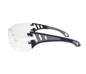 Gafas de seguridad transparentes con patillas grises EVO