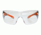 Gafas de seguridad transparentes con patillas naranjas EVO